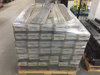 (35) Boxes of Monaco Fusain V-Groove Drop Lock System 12mm Laminate Flooring, 18.99 Square Foot Per Box.