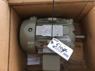 GE M9423 Extra Severe Duty Motor, 5 HP, 1800 rpm, 460V, 184T Frame, TEFC, C-Face And Foot Mount