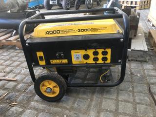 Champion 4000 Watt Gas Powered Generator.