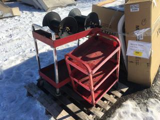 (2) Rolling Carts w/ (2) Hose Reels.