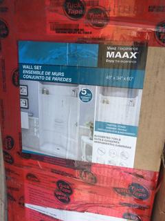 Maax 48" x 34" x 60" Wall Set.