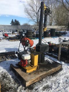 Stand Up Hydraulic Log Splitter.