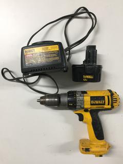 DeWalt DC980 12V Drill/Driver, Battery, Charger & Bag.