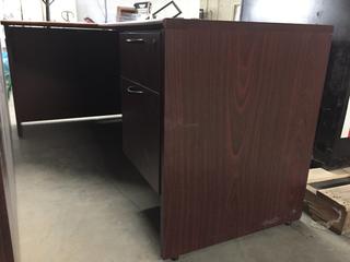 Office Desk With 2 Drawers, 71-1/2" x 41" x 29-1/2".