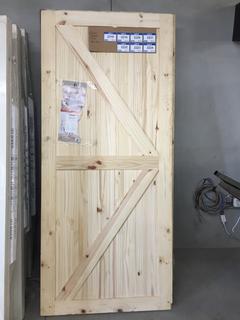 Colonial Elegance Artisan Barn Door, 37" x 84".