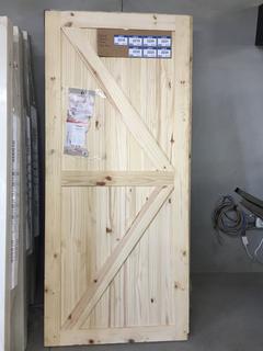 Colonial Elegance Artisan Barn Door, 33" x 84".