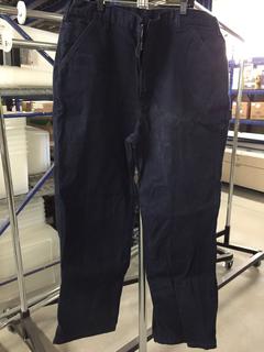 Carhartt Navy Work Pants, Size 38x32.