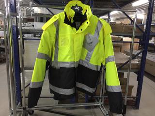 Gerber 3-In-1 High-Vis Hooded Class 2 Level 2 Jacket, Size 4XL.