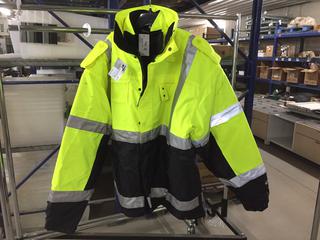 Opus 3-In-1 High-Vis Hooded Class 2 Level 2 Jacket, Size 4XL.