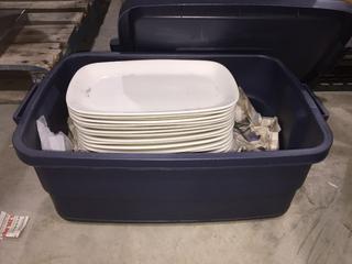 Quantity of Rectangle Serving Dishes, 14" x 9".