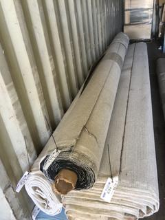 Roll of 12' Carpet. Patterned Brown.