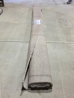 Roll of Carpet, Beige, Approx. 9'2" x 12'.