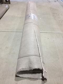Roll of Carpet, White, Approx. 15' x 12'.