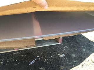 Quantity of Plexi Glass 4" x 8' *DAMAGED*.