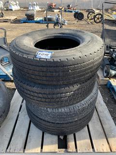 (4) ST285/85R16 14 Ply Trailer Tires *Treads Not Matching*.