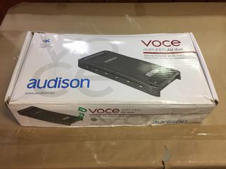 (2) Audison 900 W Power Amplifiers with Crossover and Audison 520 W Four Channel Amplifier.