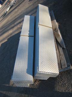 (2) Aluminum Checker Plate Truck Boxes. 