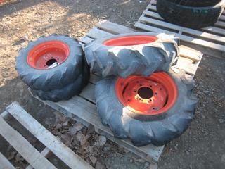 Set of Goodyear Tractor Tires. (2) 6-12, (2) 8, 3-16.