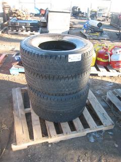 (4) Bridgestone Blizzak W465 Tires. 245/70R16.