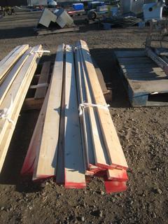 (2) Boards of Lumber. 3x3/4x8'.