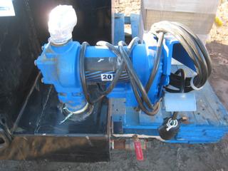 Low Profile Gasoline Slip Tank w/ 20 GPM Pump. 48x21x16.