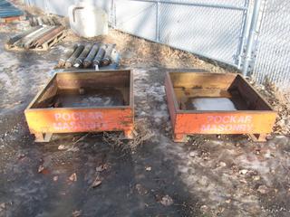 (2) Metal Skids 40"x40"x15".
