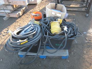 Pallet of Electrical Heat Tracing, 125/250V 30A Electric Cords, Spools of Electrical Wire. Hardware Tools.