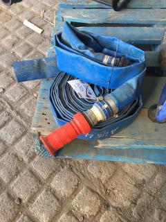 (2) 2" Water Hoses & Nozzles.