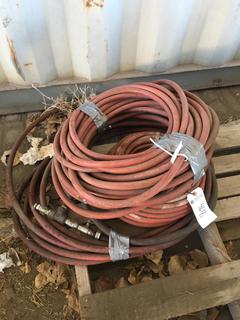 Quantity of Unused & Used 3/4" & 1" Air Hose.