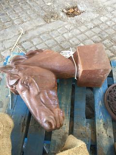 Cast Iron Horse Head.