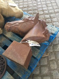 Cast Iron Horse Head.