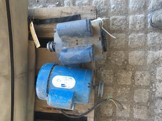 (2) Electric Motors. Leeson 1/2 HP, Doer 1HP.