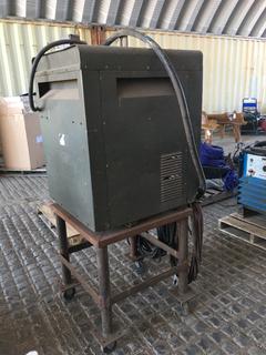 Ideal Arc TM300 AC/DC Arc Welder on Stand. c/w Ground & Stinger. 220V Single Phase.