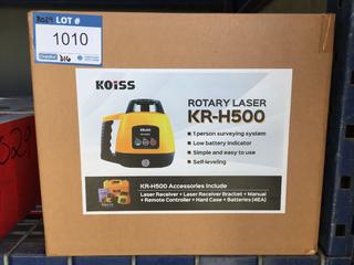 Unused Koiss KR-H500 Rotary Laser.