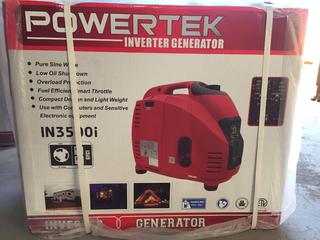 Unused Powertek IN3500i Silent Inverter Generator.