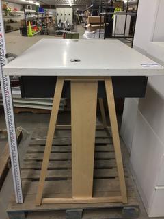 Two-Station Desk With Drawer on Both Sides, 43"H x 48"W x 32"D.