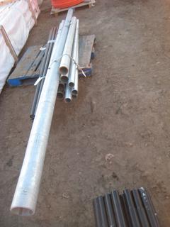 Quantity of Galvanized Fence Tube. 2", 3", 4" Diameter. 7-14' Length.