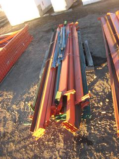 Pallet of Metal Rack Braces.