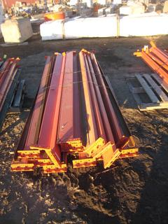 Pallet of Metal Rack Braces. 116" Long.