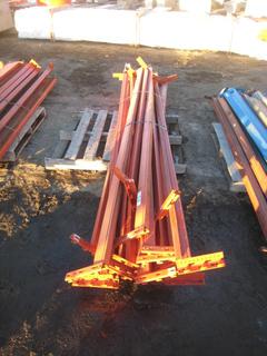 Pallet of Metal Rack Braces. 120" Long.