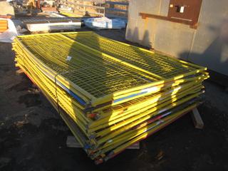 Quantity of Portable Fence Panel. 72x114.