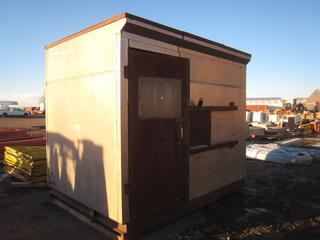 Metal Insulated Shack on Skid w/Contents. 125x86x108.