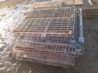 Pallet of Metal Shelf Panels. 43x46.