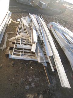 Pallet of Siding, Trim, Hand Rail Material.