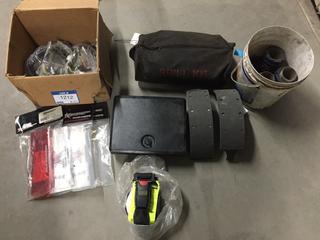 Glove Box Lid, (2) Rear Brake Shoes, Bug Deflector, Spill Kit, Etc.