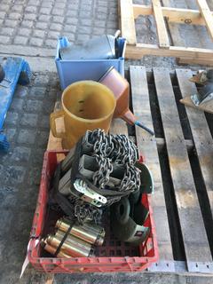 Quantity of Oil Containers and Parts.
