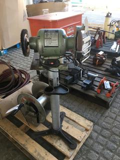 6" Electric Bench Grinder w/ Stand.