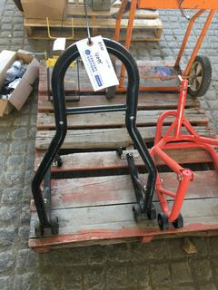 (2) Motorcycle Stands w/ Wheels.