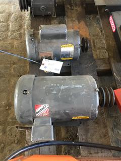 (2) Baldor Electric Motors 1Hp & 5Hp.