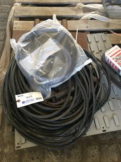 Welding Cables w/ (2) Steel Plates and Bucket Lever Pump Cover.